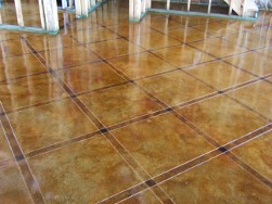 Beautiful Kitchen Floor - Decorative Concrete Floors